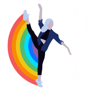 Gay Pride Rainbow GIF by Julie Winegard